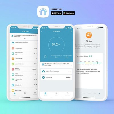 OSOBNÍ VÁHA SMARTSCALE BÍLÁ NICEBOY