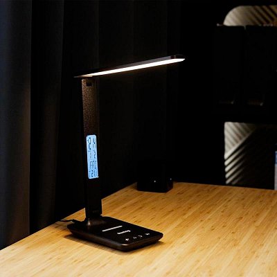 OW-390202 stolní LED lamp. černá HUSLOG