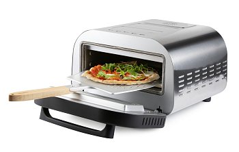 Pizza pec Genius 450°C nerezová, pečící kamen - DOMO DO9289PZ