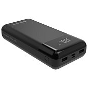 Powerbanka GoGEN 30000mAh, USB-C PD 20W, LCD - černá