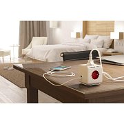 PowerCube Extended USB čer.1,5m CUBENEST