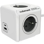 PowerCube Extended USB šedá 3m CUBENEST