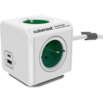 PowerCube Extended USB zel.1,5m CUBENEST
