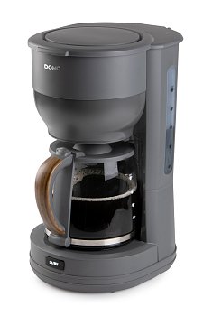Překapávač na kávu WOOD YOU - šedý - DOMO DO754K