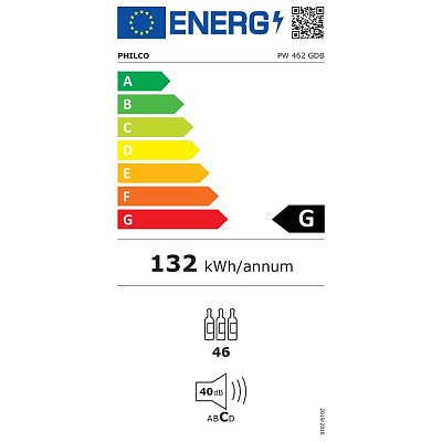 PW 462 GDB dvouzónová vinotéka PHILCO