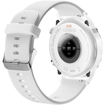 Queen HR + silver smart watch CARNEO