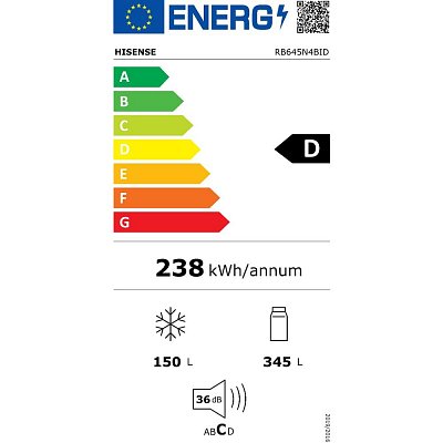 RB645N4BID CHLADNIČKA KOMBI HISENSE
