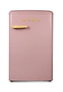 Retro mrazák - růžový s dekorací dřeva - DOMO DO91776R