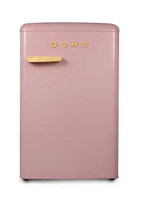 Retro mrazák - růžový s dekorací dřeva - DOMO DO91776R