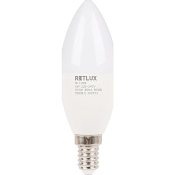 RLL 628 C37 E14 candle 6W DL D RETLUX
