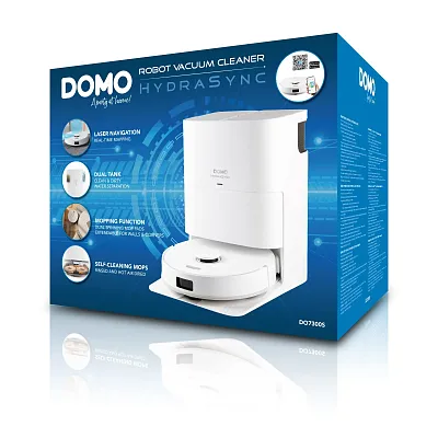 Robotický vysavač s mopem a automatickým vyprazdňováním - DOMO DO7300S