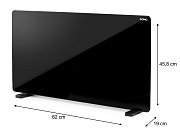 Skleněný teplovzdušný konvektor s WIFI - DOMO DO7356CH