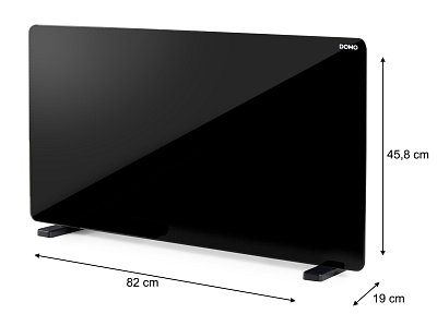 Skleněný teplovzdušný konvektor s WIFI - DOMO DO7356CH