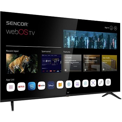 SLE 65US804B WEBOS UHD TV SENCOR