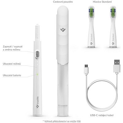 SLIM20 BÍLÁ SONICKÝ KARTÁČEK TRUELIFE