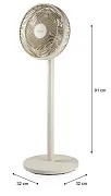 Stojanový ventilátor 2v1 - písečná barva - DOMO DO8158