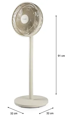 Stojanový ventilátor 2v1 - písečná barva - DOMO DO8158