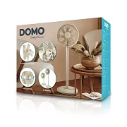 Stojanový ventilátor 2v1 - písečná barva - DOMO DO8158