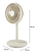 Stojanový ventilátor 2v1 - písečná barva - DOMO DO8158