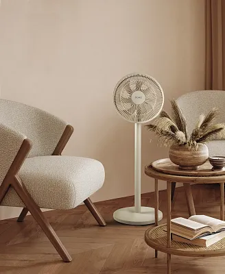 Stojanový ventilátor 2v1 - písečná barva - DOMO DO8158