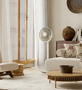 Stojanový ventilátor 2v1 - písečná barva - DOMO DO8158