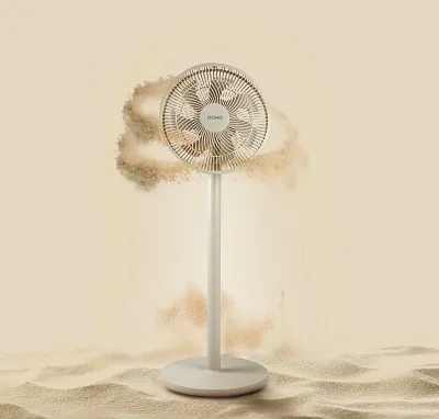 Stojanový ventilátor 2v1 - písečná barva - DOMO DO8158