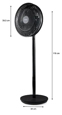 Stojanový ventilátor Multiblade 2v1 - černý - DOMO DO8159