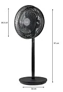 Stojanový ventilátor Multiblade 2v1 - černý - DOMO DO8159