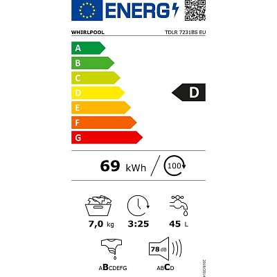 TDLR 7231BS EU PRAČKA VRCH.PL. WHIRLPOOL
