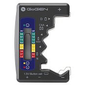 Tester akumulátoru GoGEN BTD01, AA, AAA, C, D, 9V, knoflíkové baterie