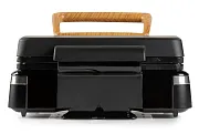 Vaflovač 4x7 s termostatem a časovačem - černý - DOMO DO9281W