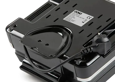 Vaflovač 4x7 s termostatem a časovačem - černý - DOMO DO9281W