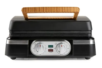 Vaflovač 4x7 s termostatem a časovačem - černý - DOMO DO9281W