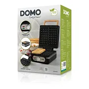 Vaflovač 4x7 s termostatem - černý - DOMO DO9275W