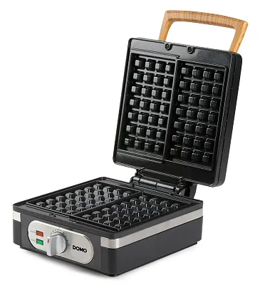 Vaflovač 4x7 s termostatem - černý - DOMO DO9275W
