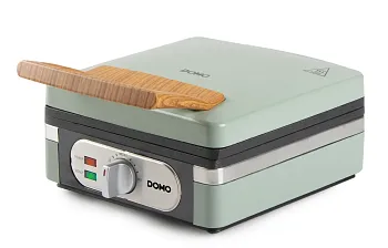 Vaflovač 4x7 s termostatem - zelený - DOMO DO9273W