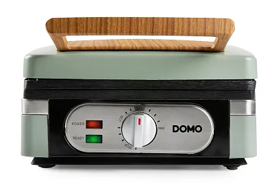 Vaflovač 4x7 s termostatem - zelený - DOMO DO9273W