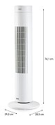 Ventilátor sloupový s dálkovým ovládáním - DOMO DO8154
