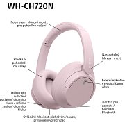 WH CH720N růžová SONY