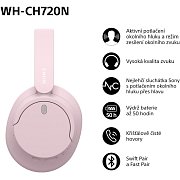 WH CH720N růžová SONY