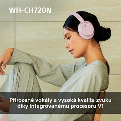 WH CH720N růžová SONY