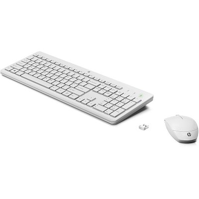 230 Wireless Mouse Keyboard White HP
