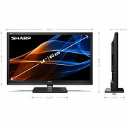 24EA3E LED TV 100Hz, T2/S/C2 SHARP