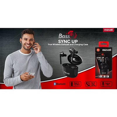 304489 BASS SYNC TWS EARBUDS MIC MAXELL