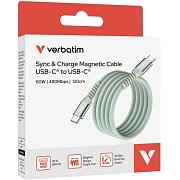 31864 magnet. USB-C kabel 60W 1,2m green