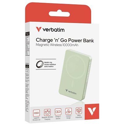 32228 powerbanka 10000mAh green VERBATIM