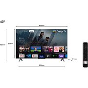 43C649 QLED 4K UHD SMART GOOGLE TV TCL