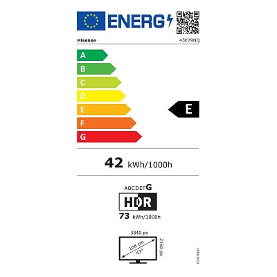 43E79NQ QLED SMART TV HISENSE