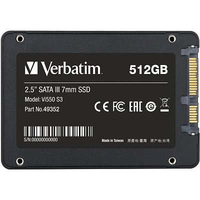 49352 SSD 512GB 2,5'' Vi550 S3 VERBATIM