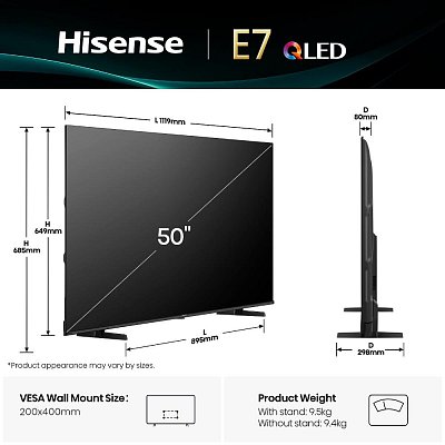 50E79Q QLED TV HISENSE